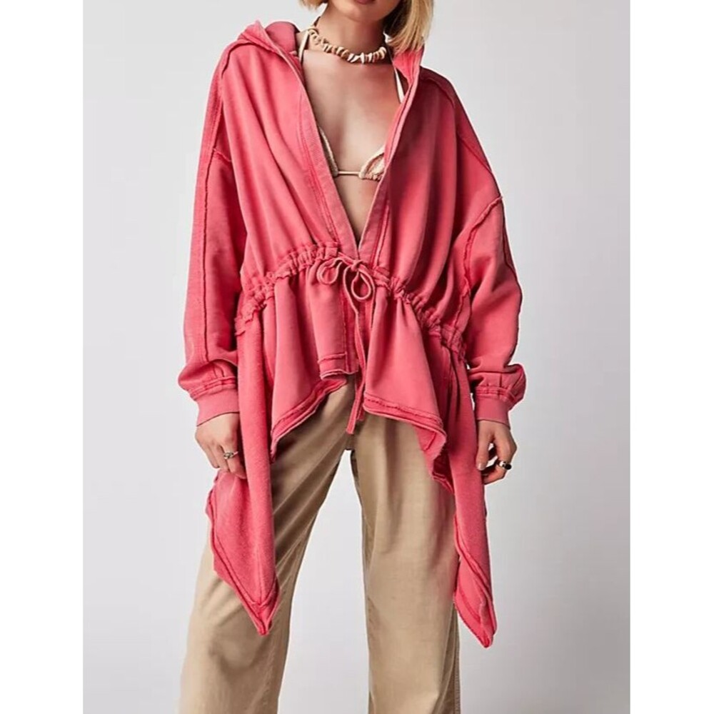 Free People We The Free Emilia Cardigan Top Hoodie Jacket Oversized M 258565